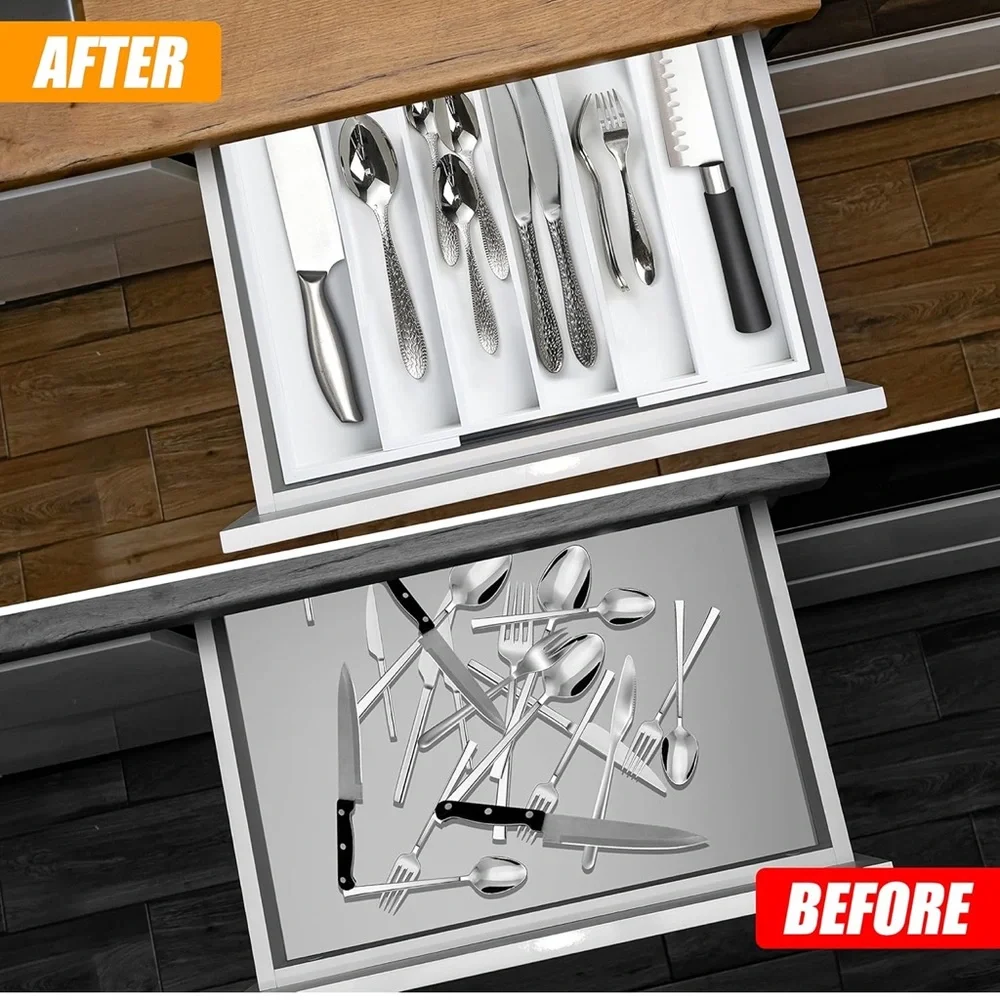 BAMBOO White Drawer Organizer